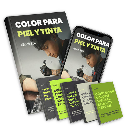 COLOR PARA PIEL Y TINTA: Guía profesional de color, luz y contraste para ilustración en tatuajes